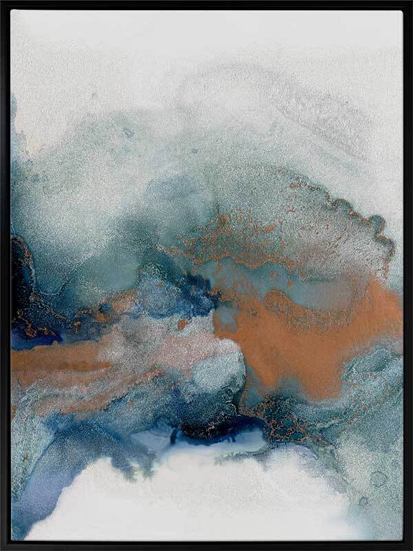 Dust and Sky II Canvas Art Print - Modern Abstract Wall Decor for Living Room, Bedroom & Office - Perfect for Home & Office Decor