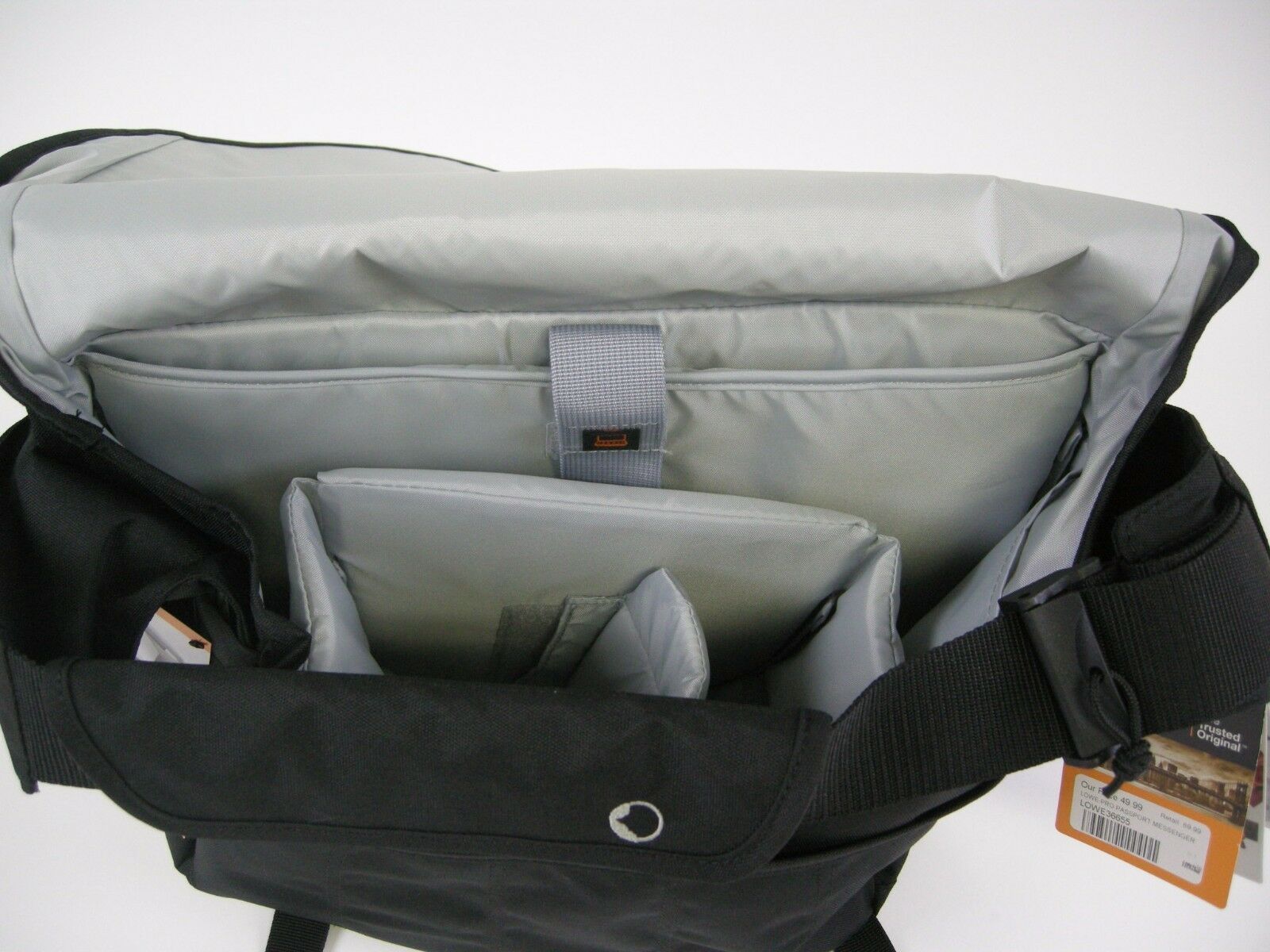 Lowepro LP36655 Passport Messenger Shoulder Bag - Waterproof Camera Bag for DSLR & Mirrorless Cameras - Travel, Commuting & Everyday Use (Black)