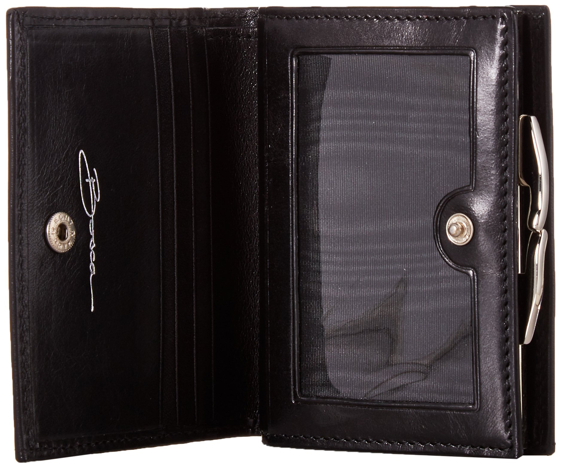 Bosca Old Leather Women's Petite French Purse - Vintage Style Crossbody Wallet for Everyday Use, Travel & Special Occasions