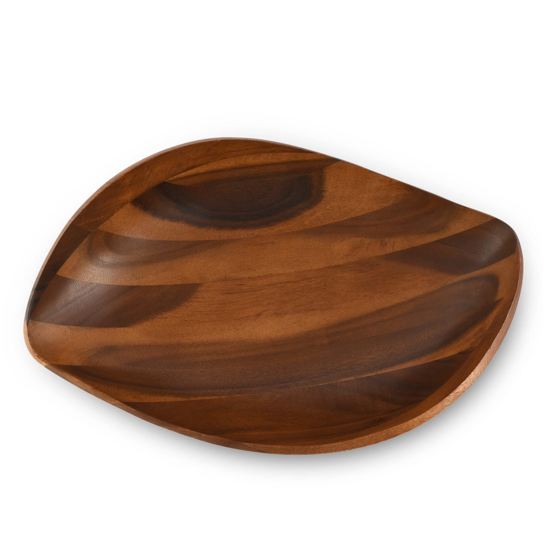 Premium Acacia Wood Salad Bowl - Handcrafted Fruit & Salad Serving Bowl - Natural Wooden Centerpiece for Dining & Entertaining - Perfect for Parties, Picnics, and Family Gatherings