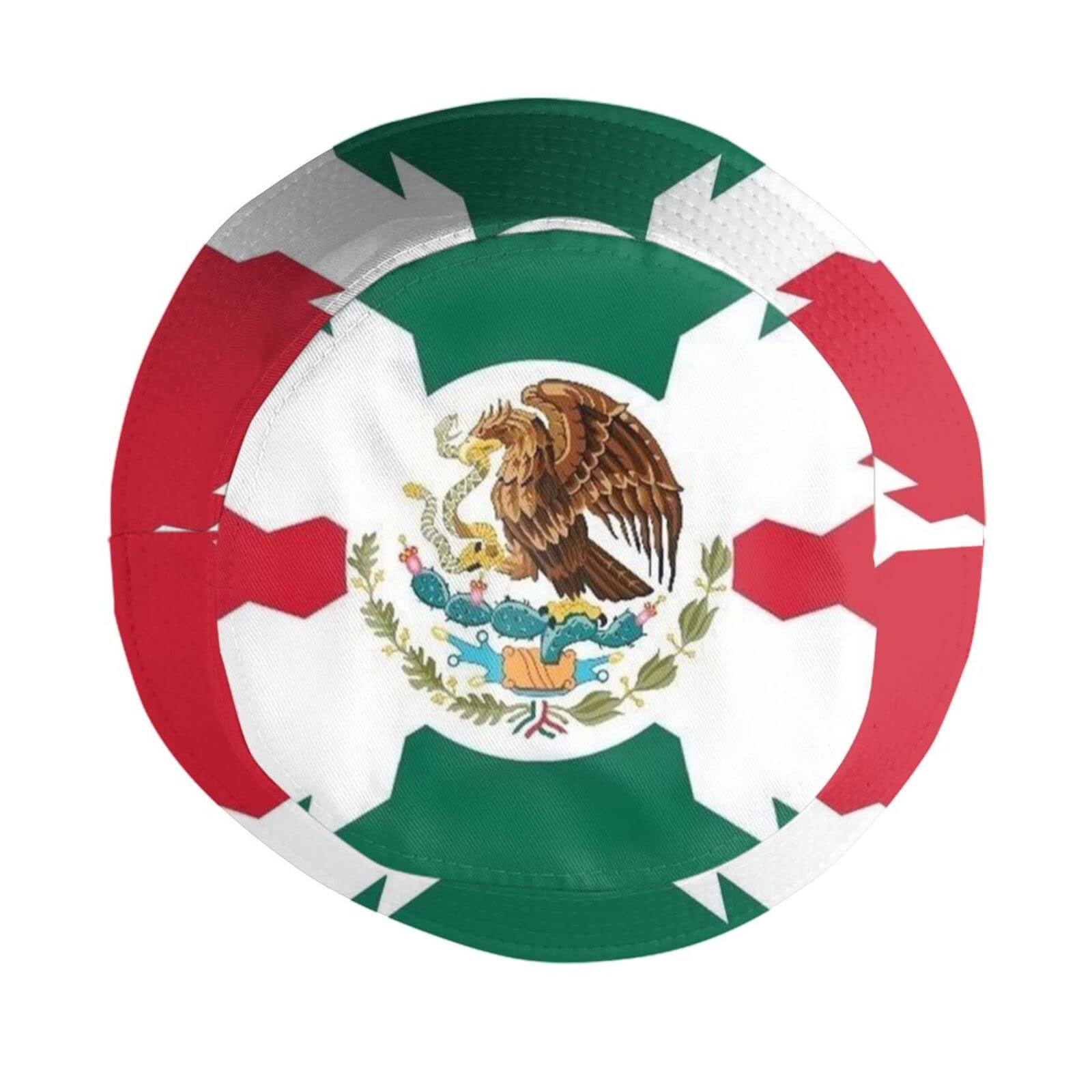 Stylish Mexico Mexican Flag Bucket Hat - Summer Travel Beach Sun Hat for Men & Women - Foldable Outdoor Fisherman Cap - Perfect for Vacations, Festivals & Beach Parties