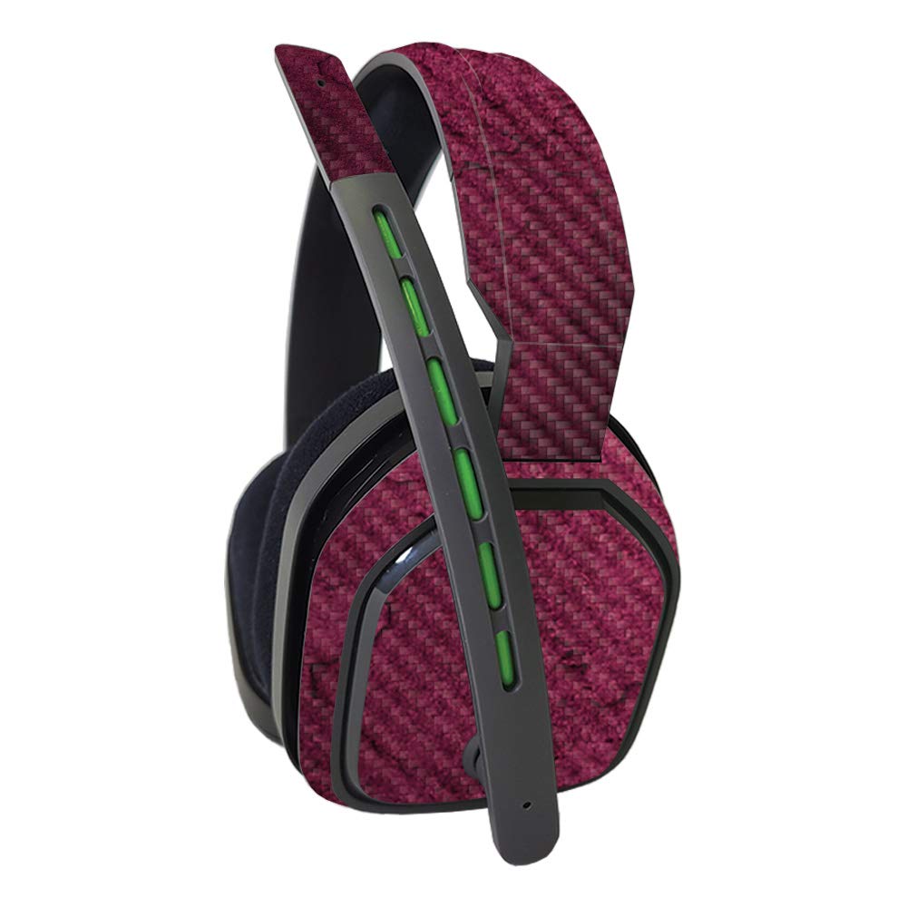 Astro A10 Headset Carbon Fiber Skin - Pink Gravel Protective Cover | Durable Textured Finish | Easy to Apply & Remove | Made in USA | Perfect for Gaming, Streaming & Travel Protection
