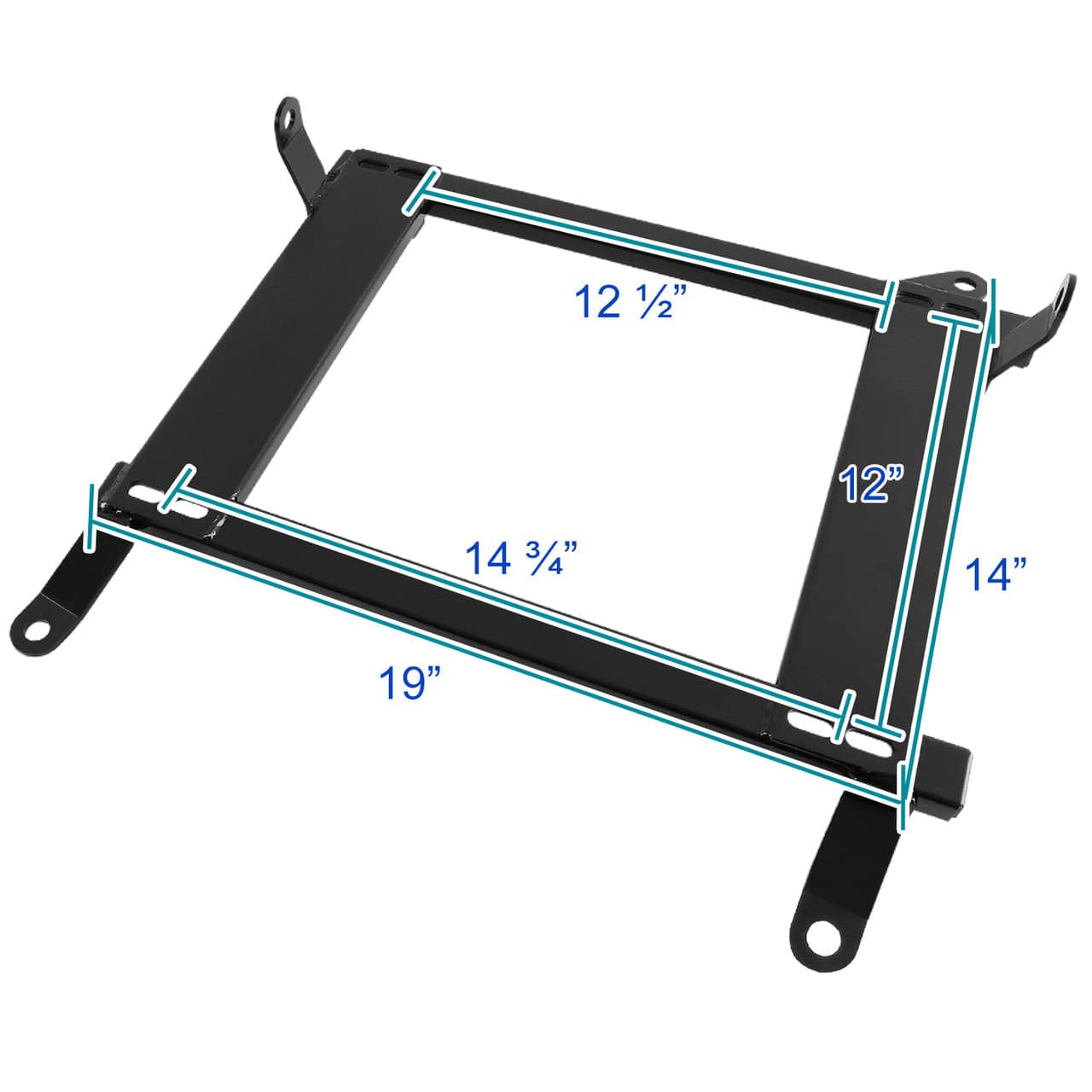 2008-2017 Mitsubishi Lancer Racing Seat Brackets - Heavy Duty Steel Seat Mounts (2-Piece Set) | Perfect for Track Racing & Car Modifications