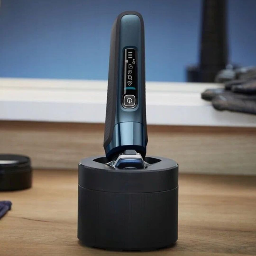 Philips Norelco Replacement Quick Clean Pod for Models S5831, S5832, S5835, S5836, S6600 - Easy Maintenance for Electric Shavers - Perfect for Home & Travel Grooming