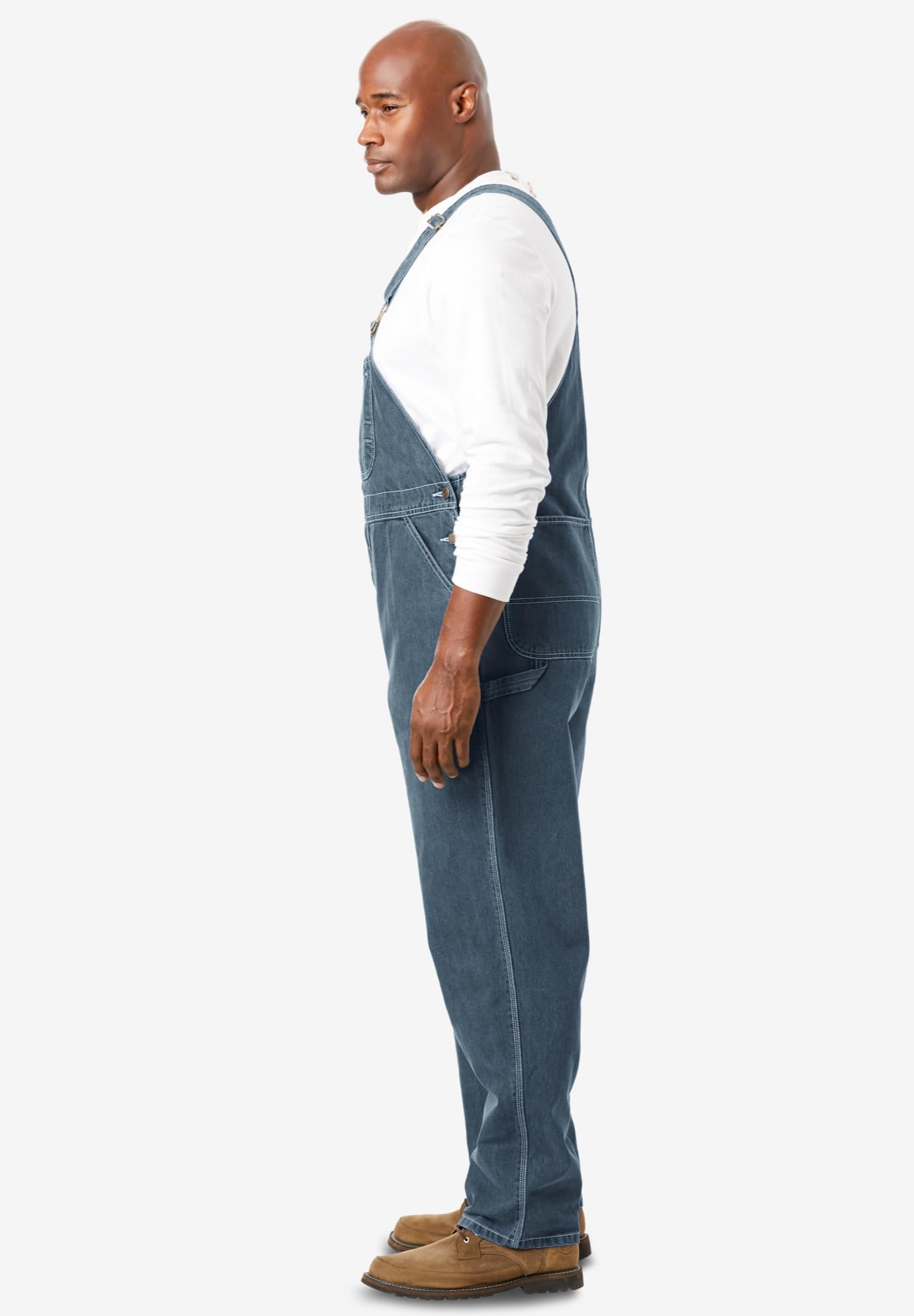 KingSize Men's Big & Tall Denim Overalls by Boulder Creek - Durable Workwear for Farming, Construction & Outdoor Activities
