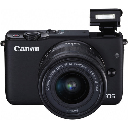 Canon EOS M10 Mirrorless Digital Camera with 15-45mm Lens (Black) - Perfect for Travel Photography, Vlogging & Everyday Shooting