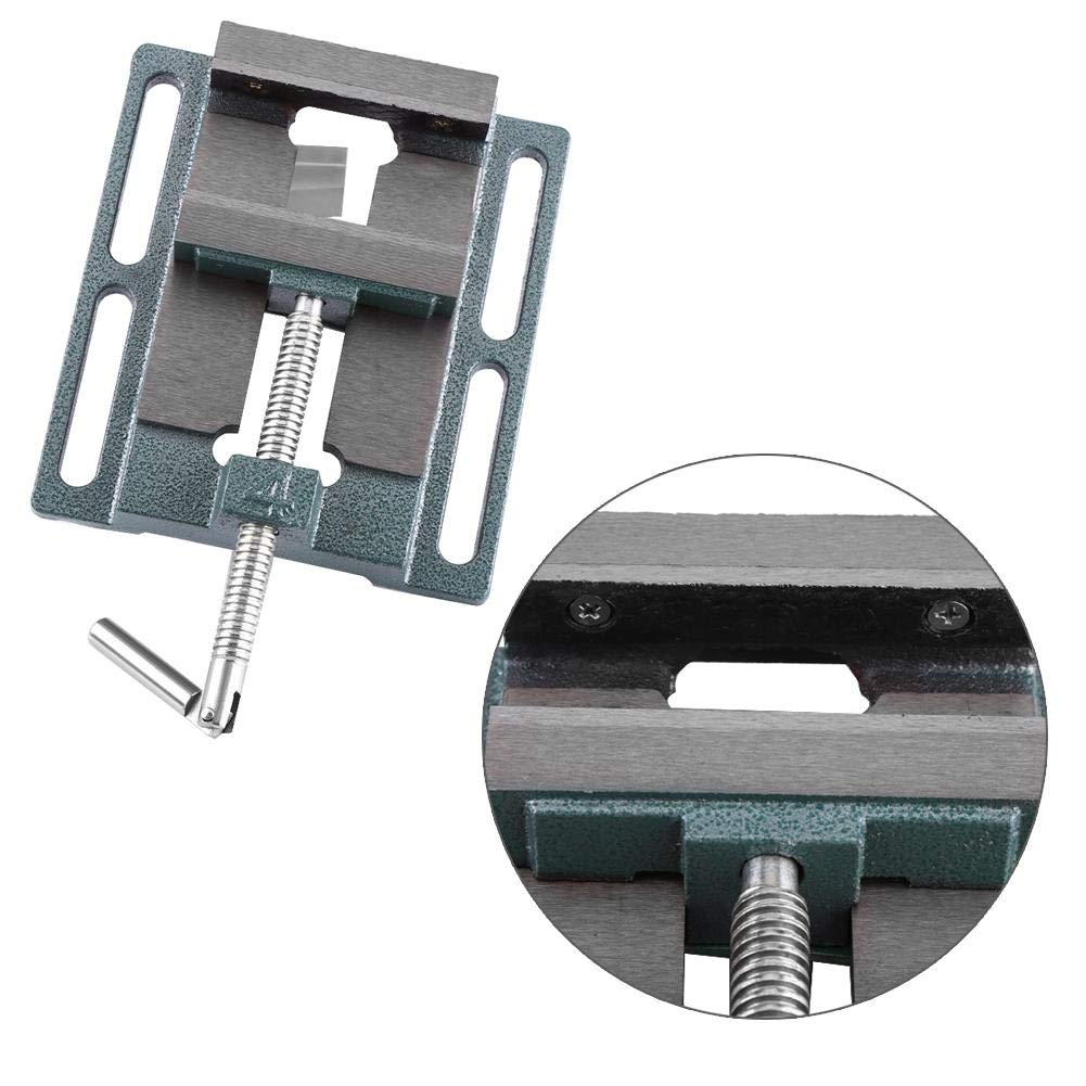 Heavy Duty 6 Inch Industrial Drill Press Vice - 45# Steel Jaw Opening Cast Iron Bench Clamp Vise for Milling, Drilling, Woodworking & Machinery Maintenance | Perfect for Metalworking, Carpentry Shops & DIY Projects