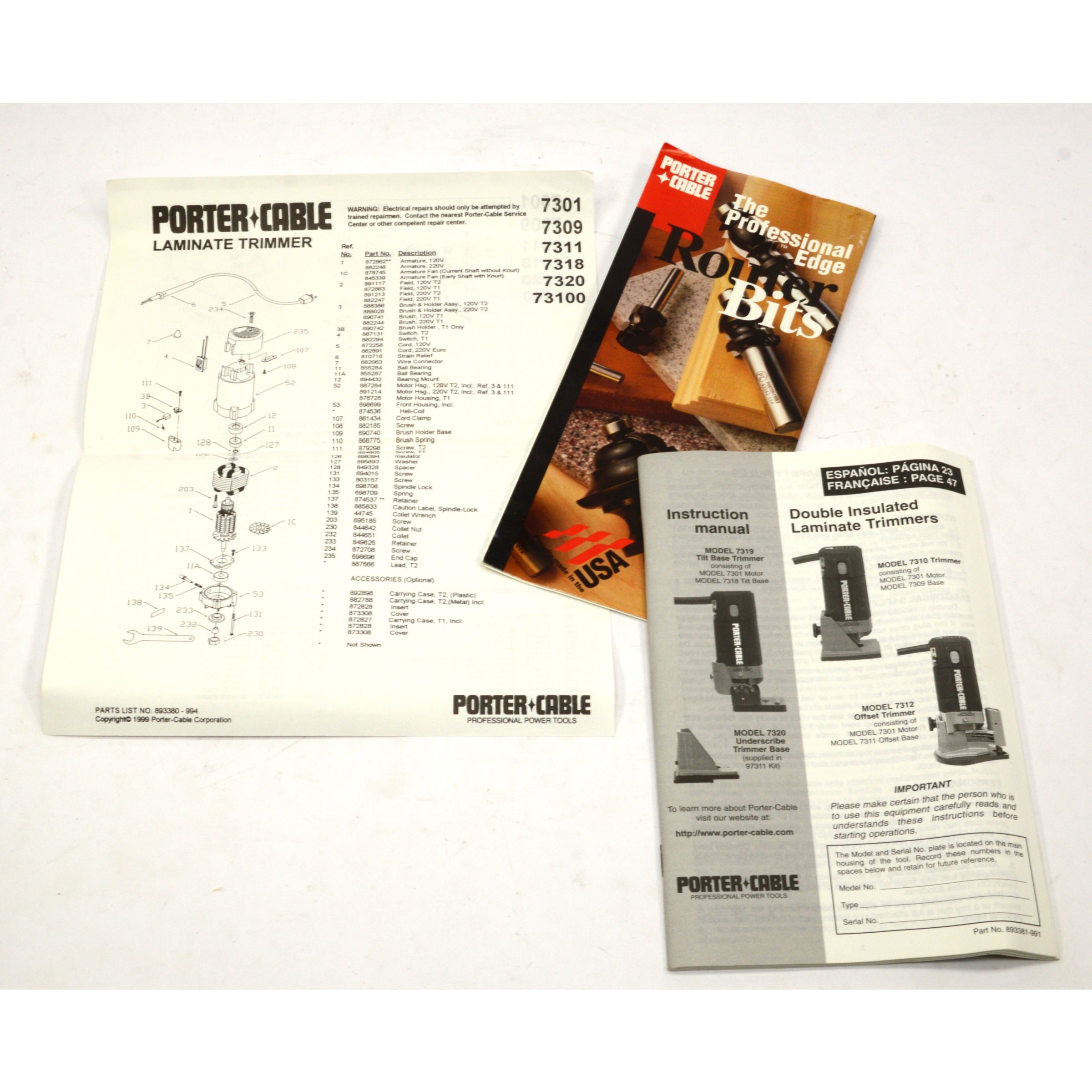 Porter Cable 7310 Laminate Trimmer - Lightly Used, Tested & Working, Includes Original Box - Perfect for DIY Projects & Woodworking