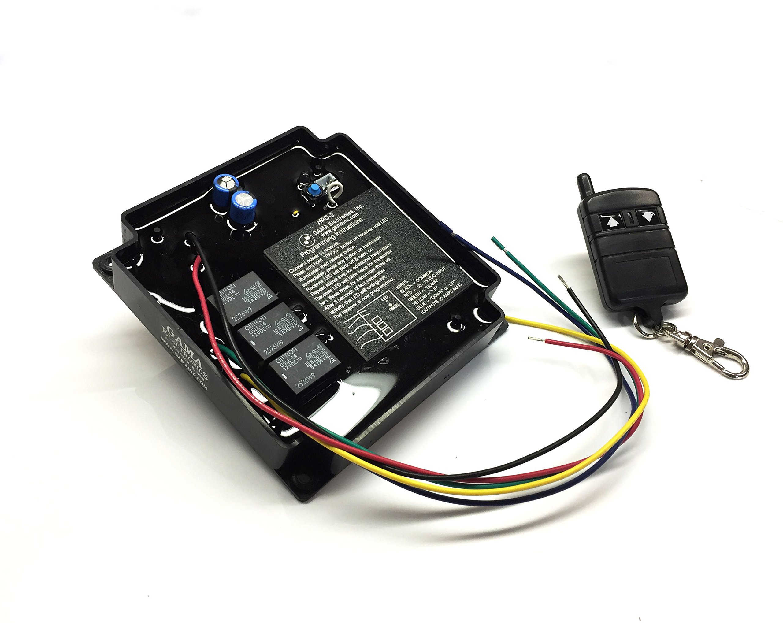 GAMA Electronics 12V DC Remote Control System for Dump Trailers & Hydraulic Pumps | Heavy Duty Wireless Controller | Made in USA | Ideal for Construction, Farming & Industrial Applications