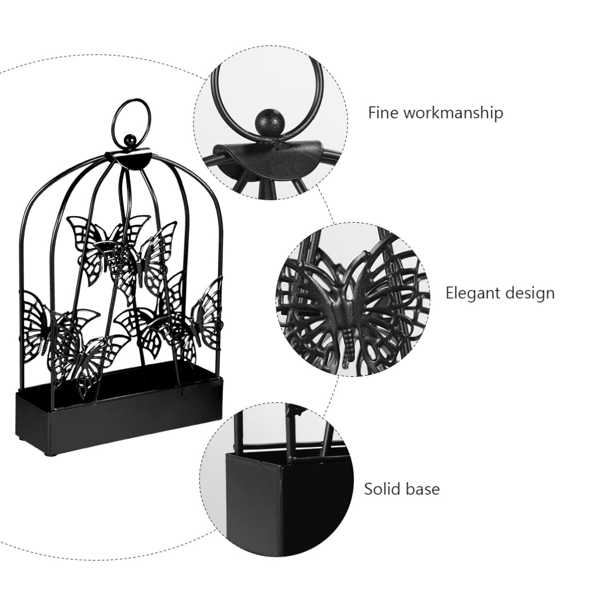Operitacx Butterfly Shaped Incense Holder - Elegant Incense Tray & Bracket for Aromatherapy, Meditation, Yoga, and Home Decor