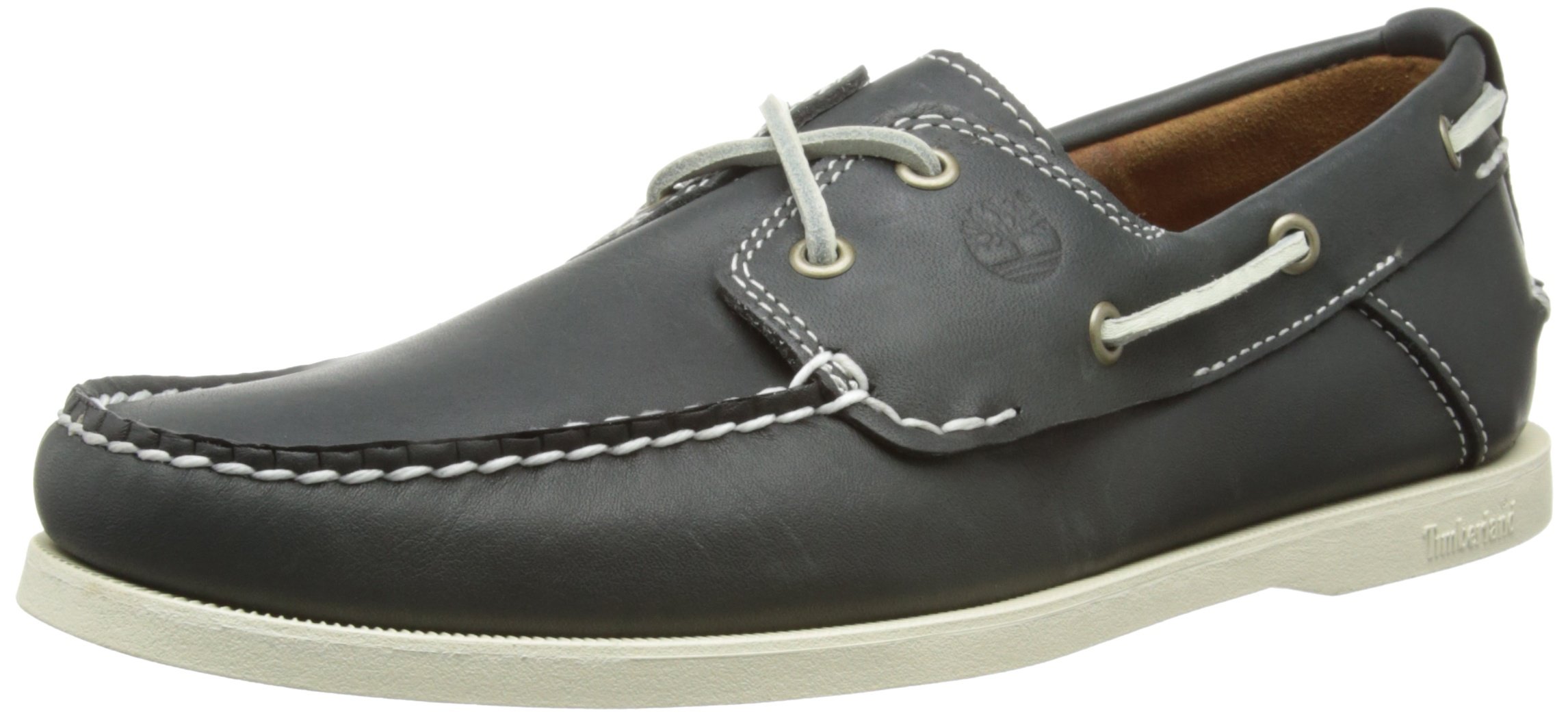 Timberland Men's Heritage 2-Eye Boat Shoes - Classic Leather Deck Shoes for Men | Comfortable & Durable Slip-Ons for Casual Wear, Sailing & Outdoor Activities