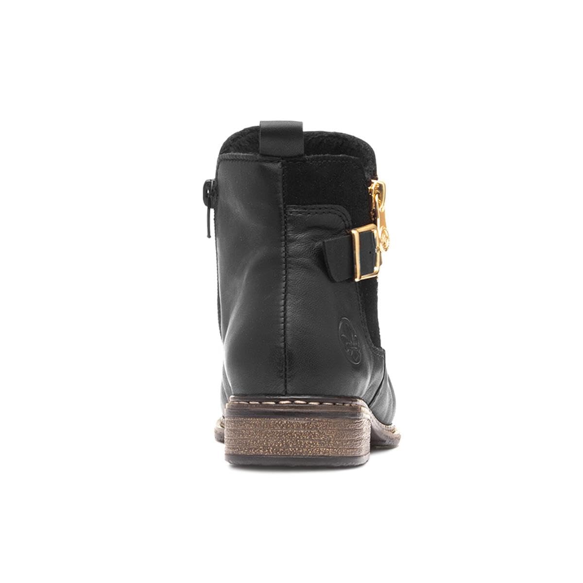 Rieker Women's Z4959-00 Lugano Side Buckle Ankle Boots - Comfortable & Stylish Winter Boots for Women, Perfect for Office, Casual Outings & Cold Weather