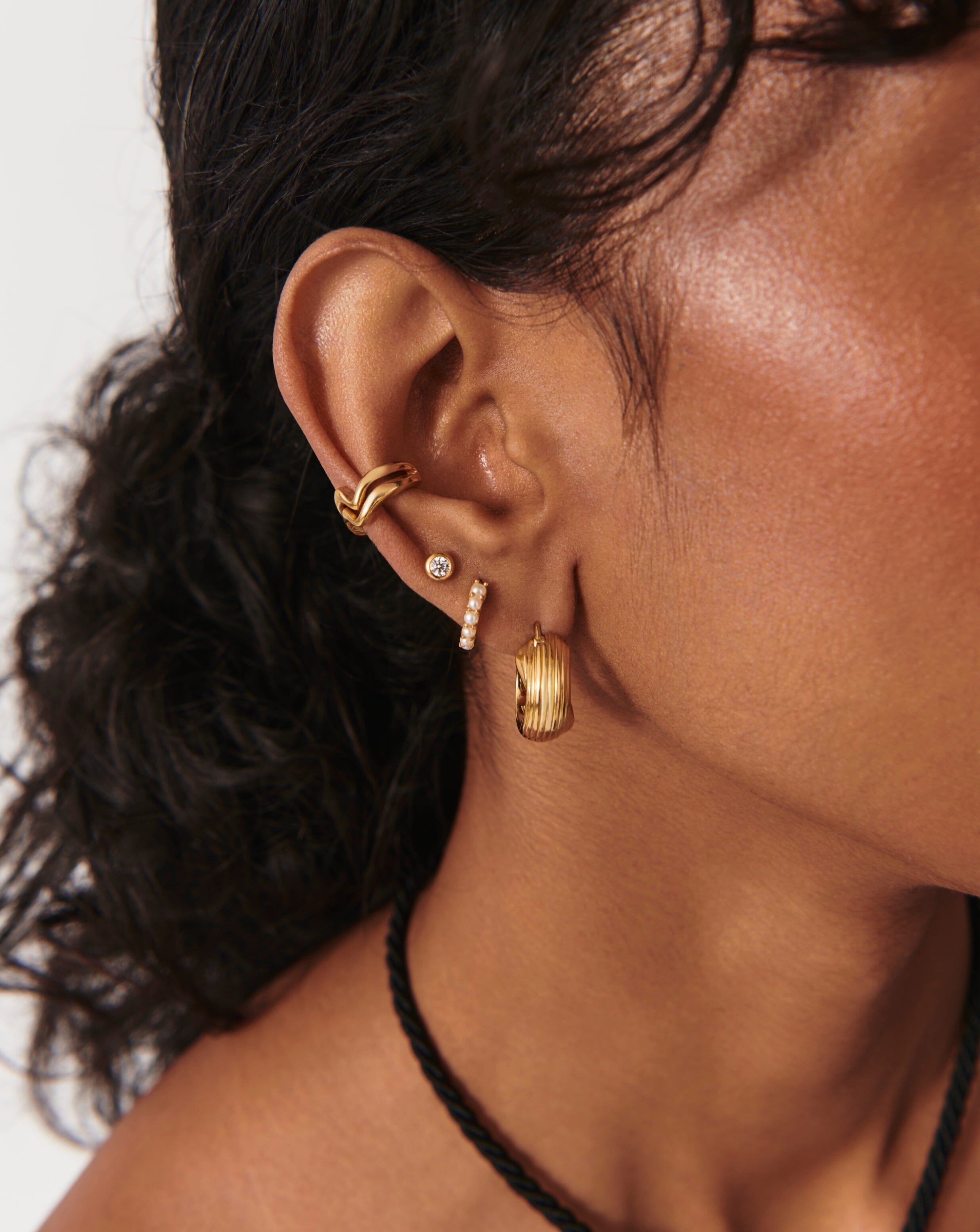 Classic Stone Stud Earrings - 18k Gold Vermeil & Cubic Zirconia | Elegant Jewelry for Women, Perfect for Everyday Wear, Parties & Gifts
