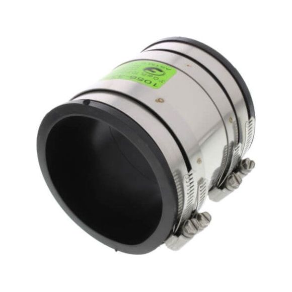 Fernco 1056 33RC 3x3 Strong Back PVC Shielded Coupling - Connects Cast Iron to PVC Pipe - Ideal for Plumbing, Drainage & Sewer Systems