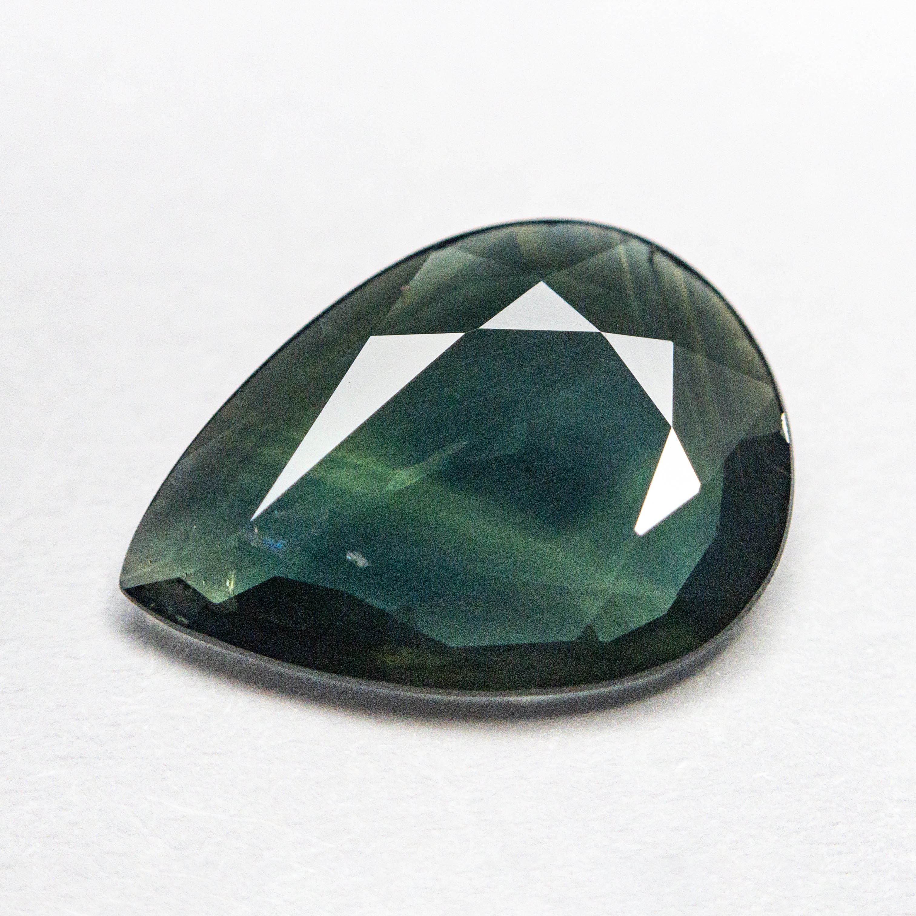 2.39ct Natural Pear-Cut Blue Sapphire Gemstone - 12.50x9.14x2.34mm Double Cut Loose Stone for Jewelry Making (23433-17) | Engagement Rings, Pendants & Fine Jewelry Designs