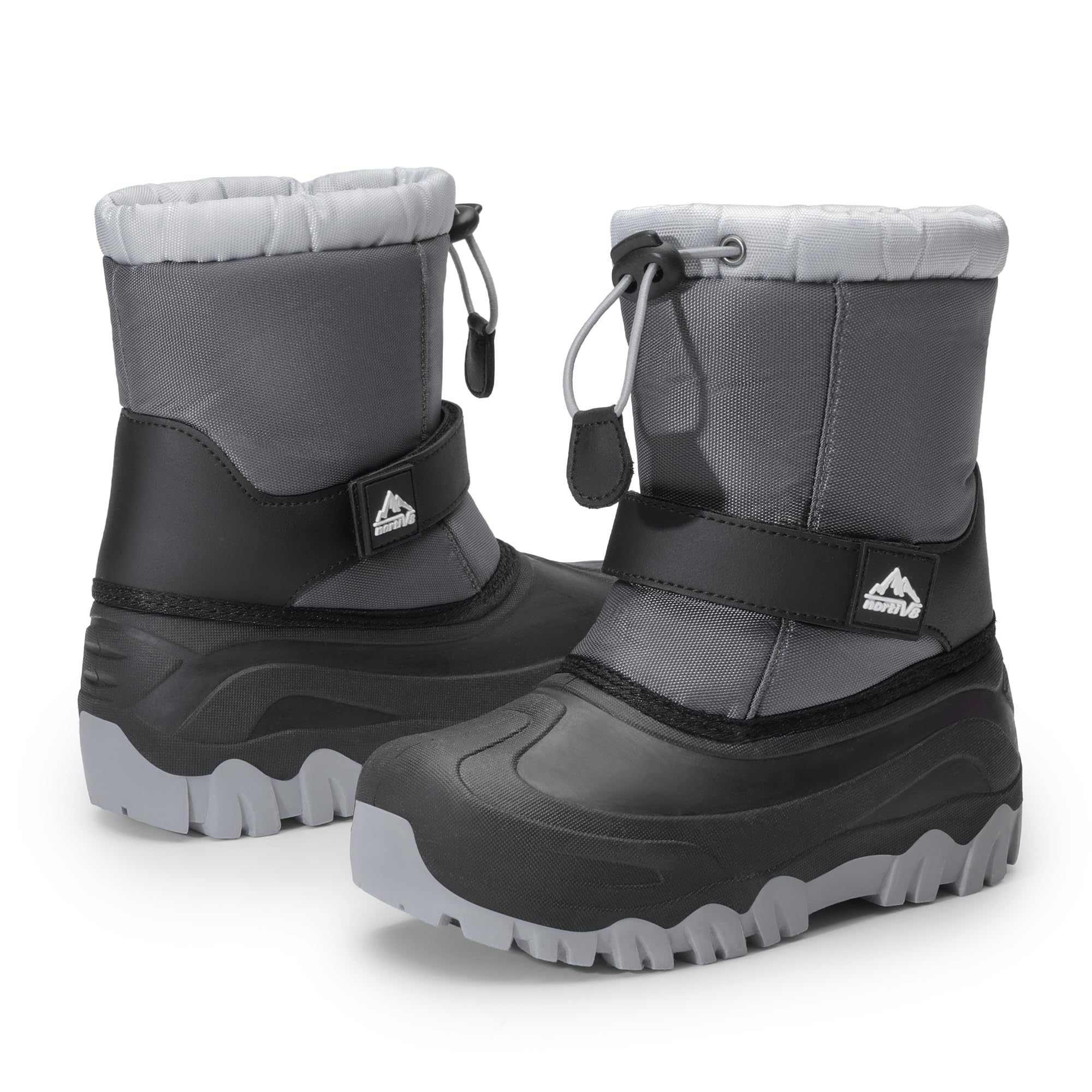 NORTIV 8 Kids Waterproof Snow Boots for Boys & Girls - Winter Hiking Shoes for Cold Weather, Outdoor Play & Snow Activities (Toddler/Child Sizes) - Perfect for School, Snow Days & Winter Adventures