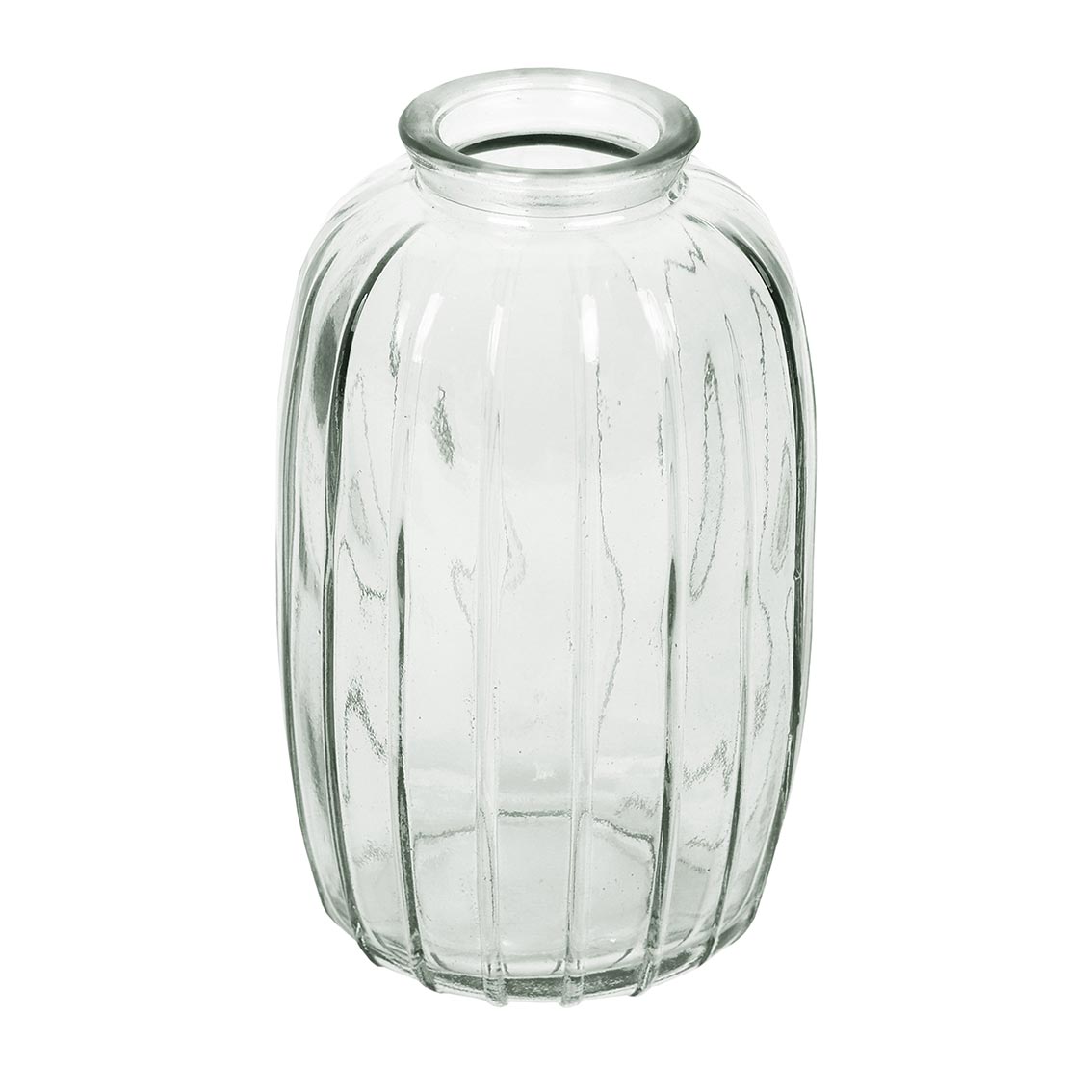 Elegant Glass Bud Vase for Flowers - Small Floral Centerpiece for Weddings, Home Decor, and Table Settings