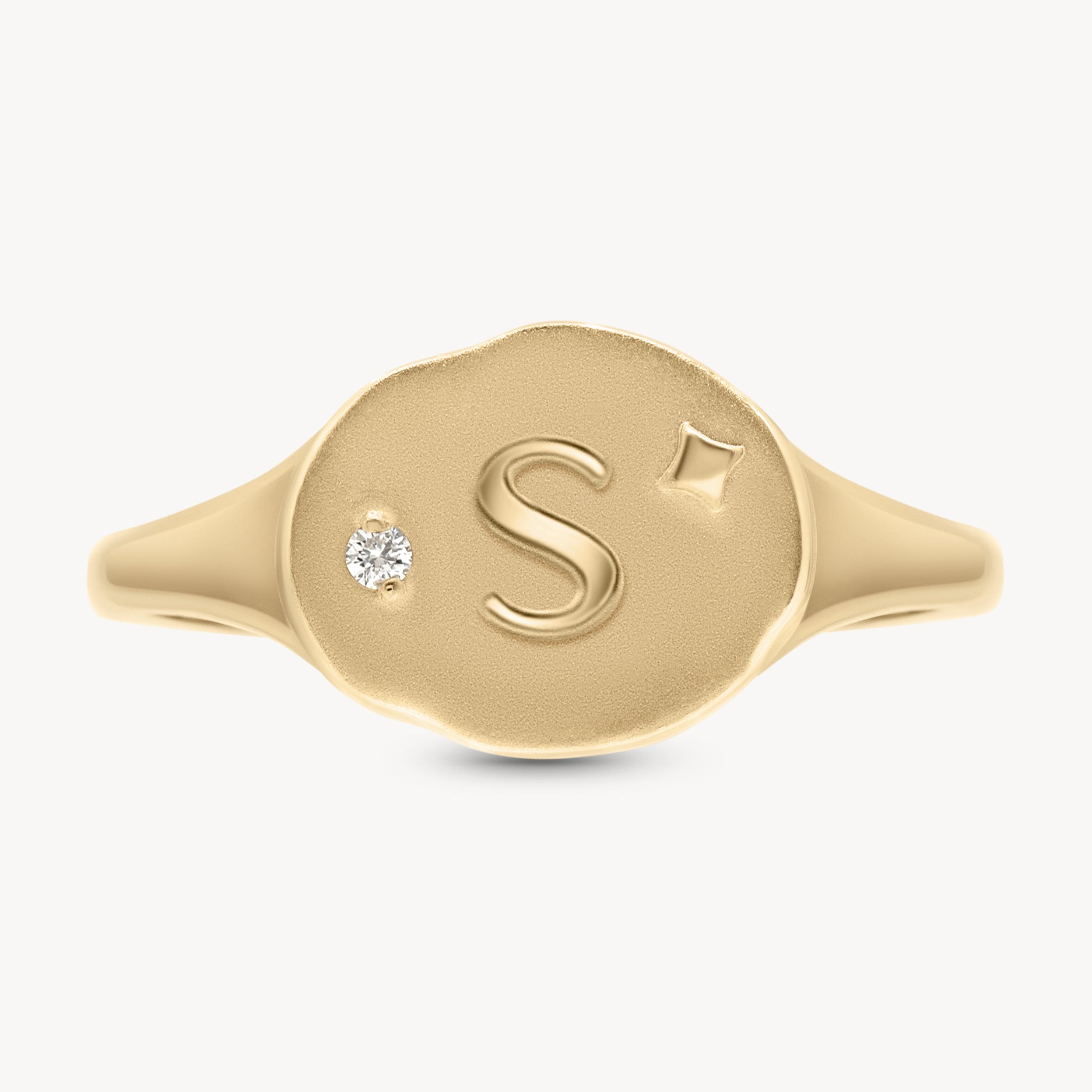 Athena Initial Ring - Personalized Silver Name Ring for Women, Custom Engraved Jewelry Gift - Perfect for Birthdays, Anniversaries & Everyday Wear