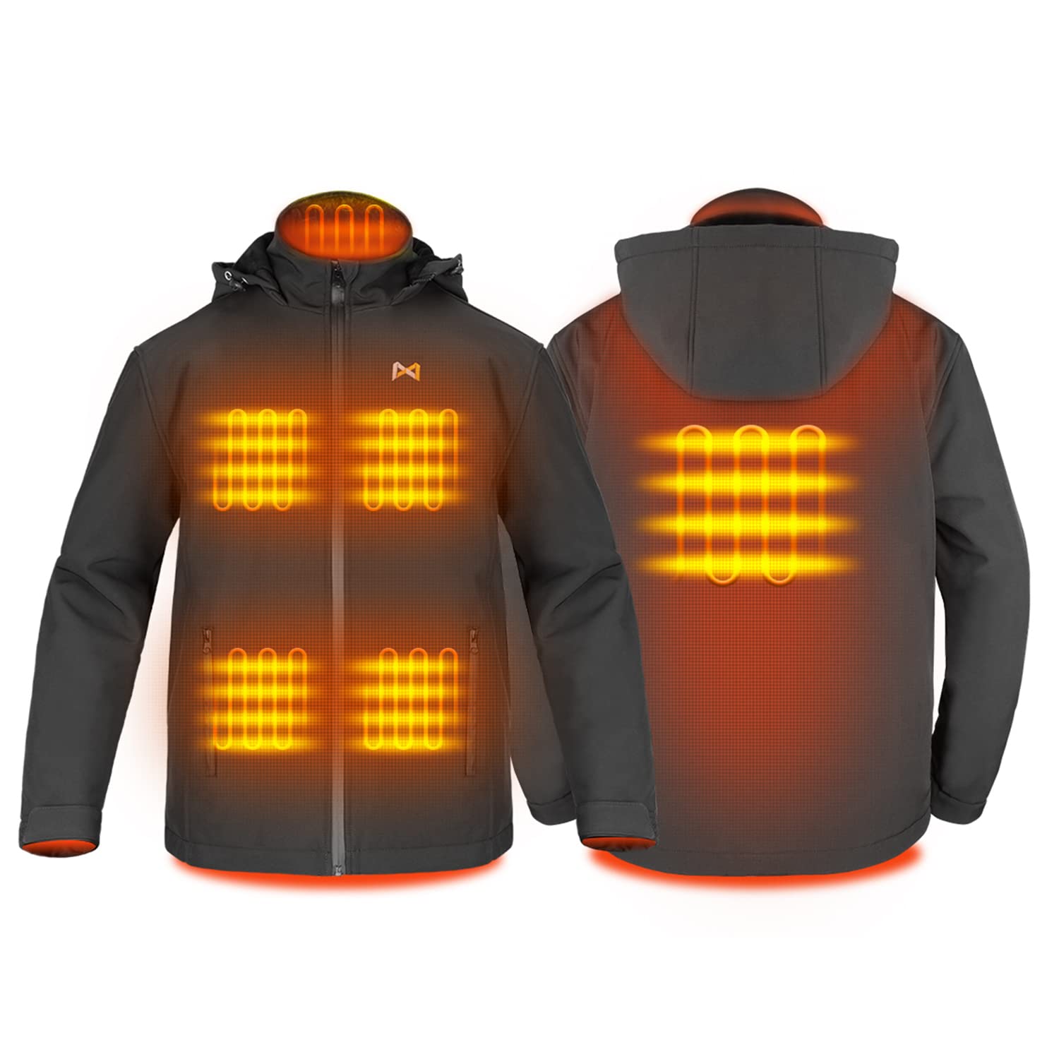 Heated Jacket for Men & Women - Winter Warm Electric Heated Coat with USB Charging - Perfect for Outdoor Activities, Camping, Hiking and Cold Weather