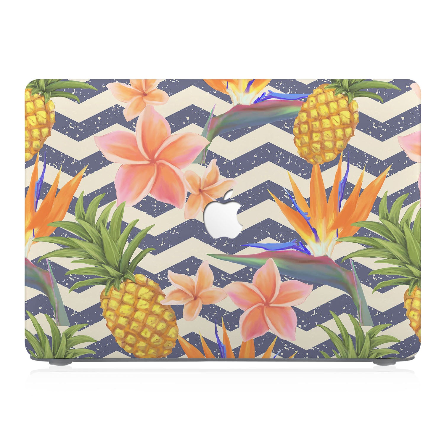 Premium MacBook Pro/Air Case with Tropical Leaves Design - Durable Protective Cover for Work, Travel & Daily Use