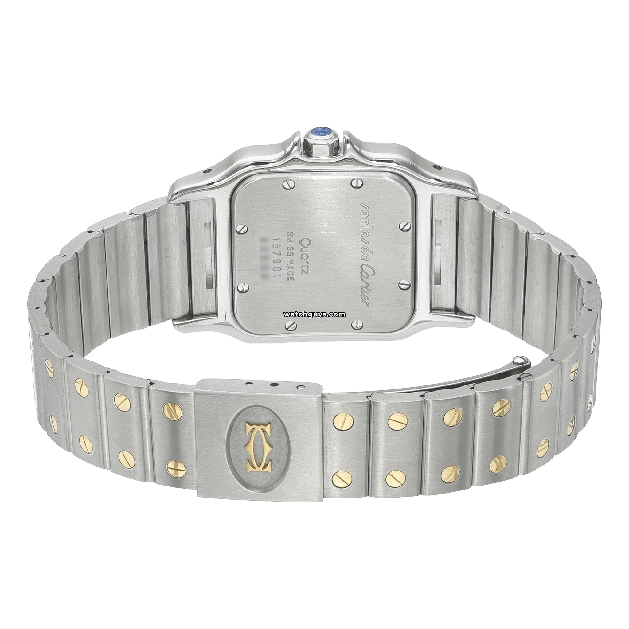 Cartier Santos Galbee 187901 Two Tone Watch - Luxury Stainless Steel & Gold Men's Wristwatch for Business, Gifts & Special Occasions
