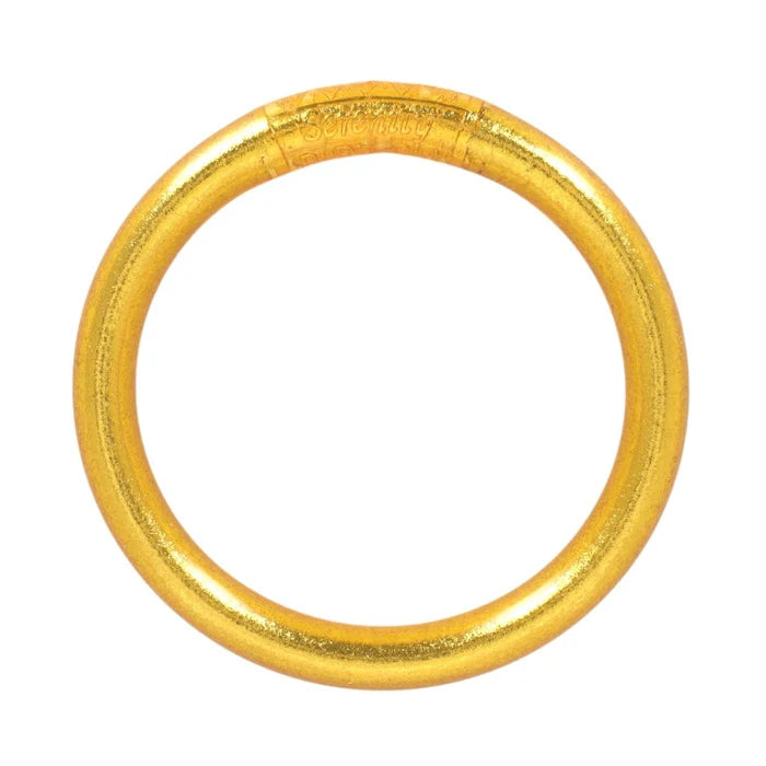 BuDhaGirl Gold All Weather Bangle - Waterproof & Durable Jewelry for Women - Perfect for Swimming, Travel & Everyday Wear