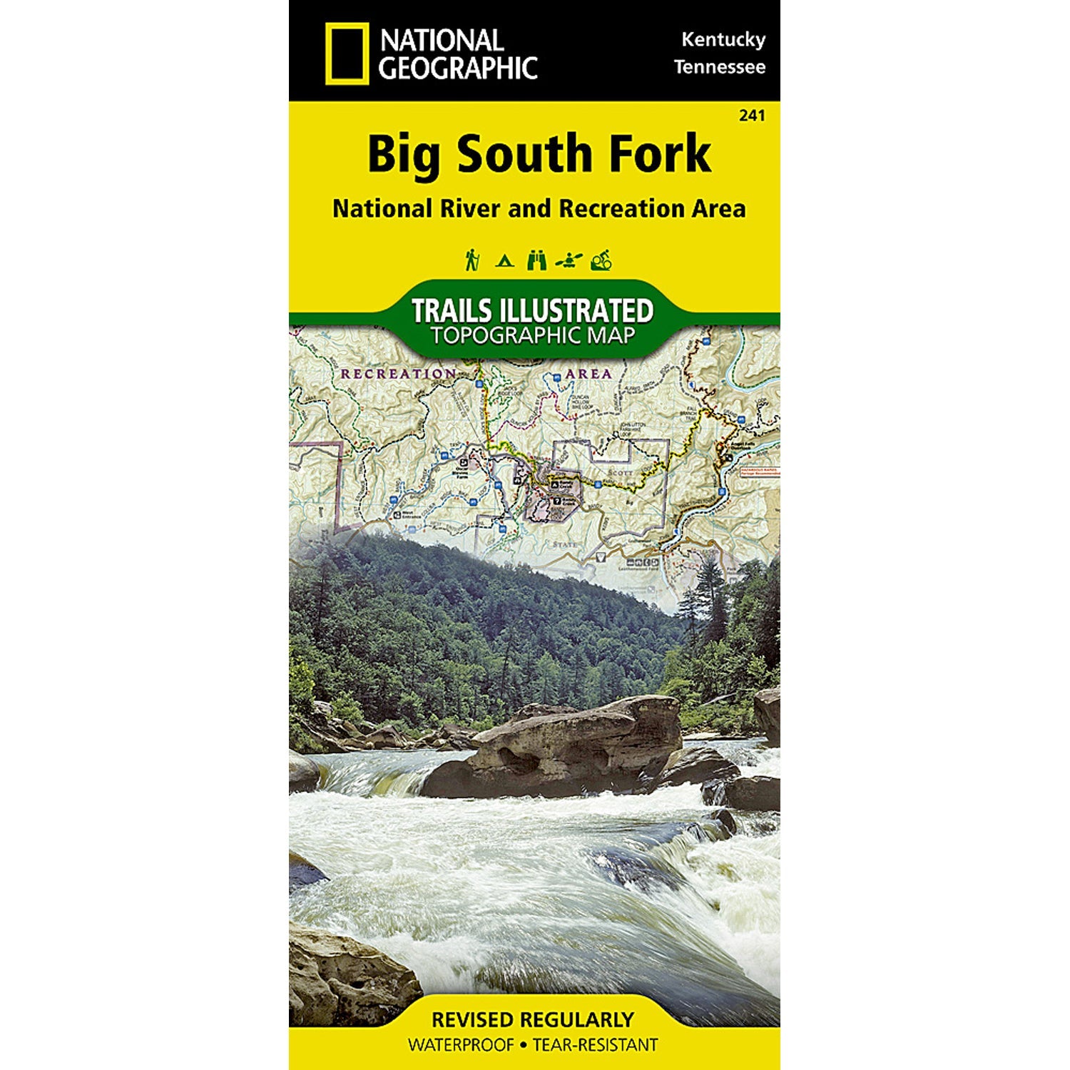Big South Fork National River and Recreation Area Map - Detailed Hiking & Camping Guide for Outdoor Adventures