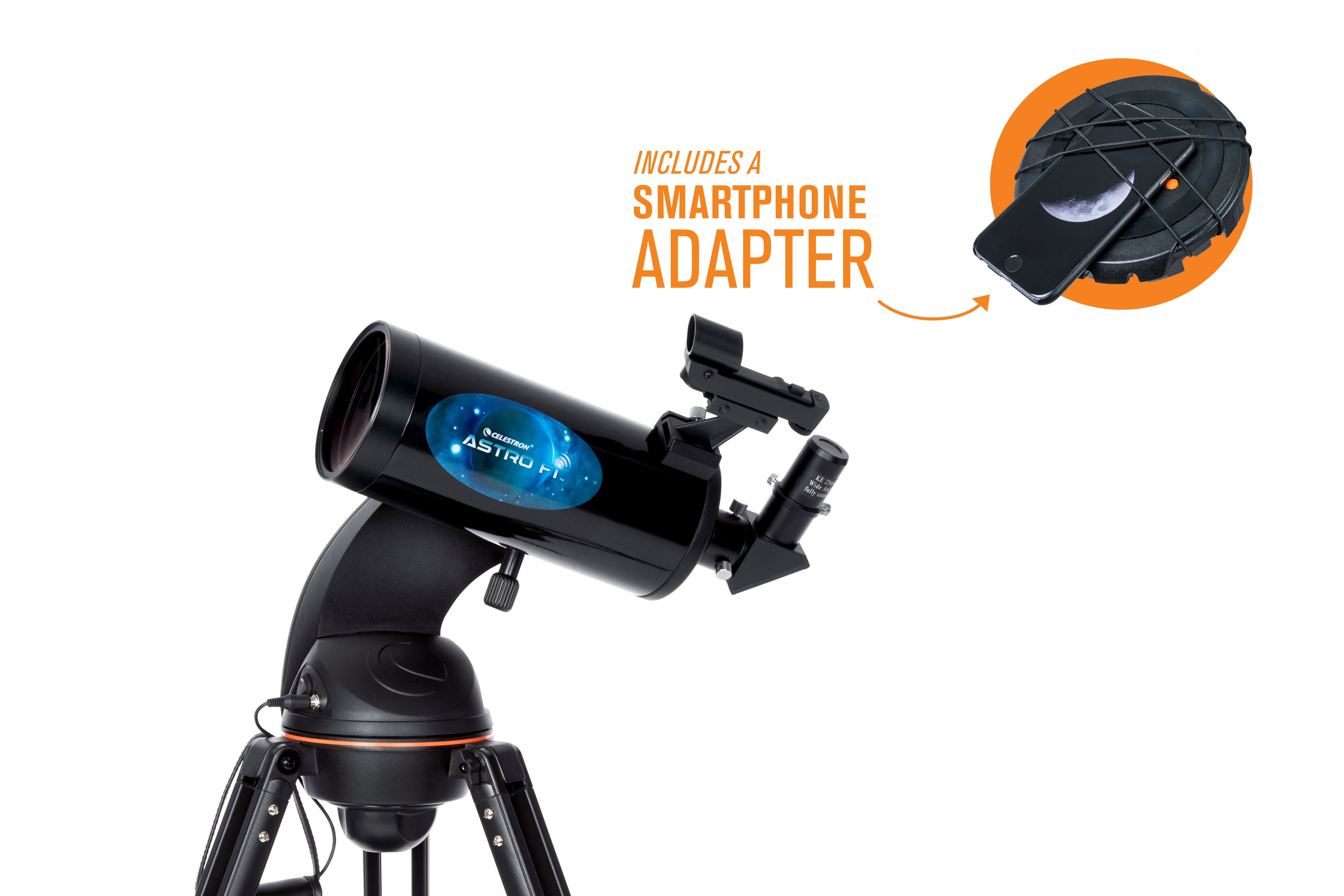 Astro Fi 102mm Maksutov-Cassegrain Telescope for Astronomy - Portable Refractor Telescope with Smartphone Adapter for Stargazing, Moon Observation & Astrophotography
