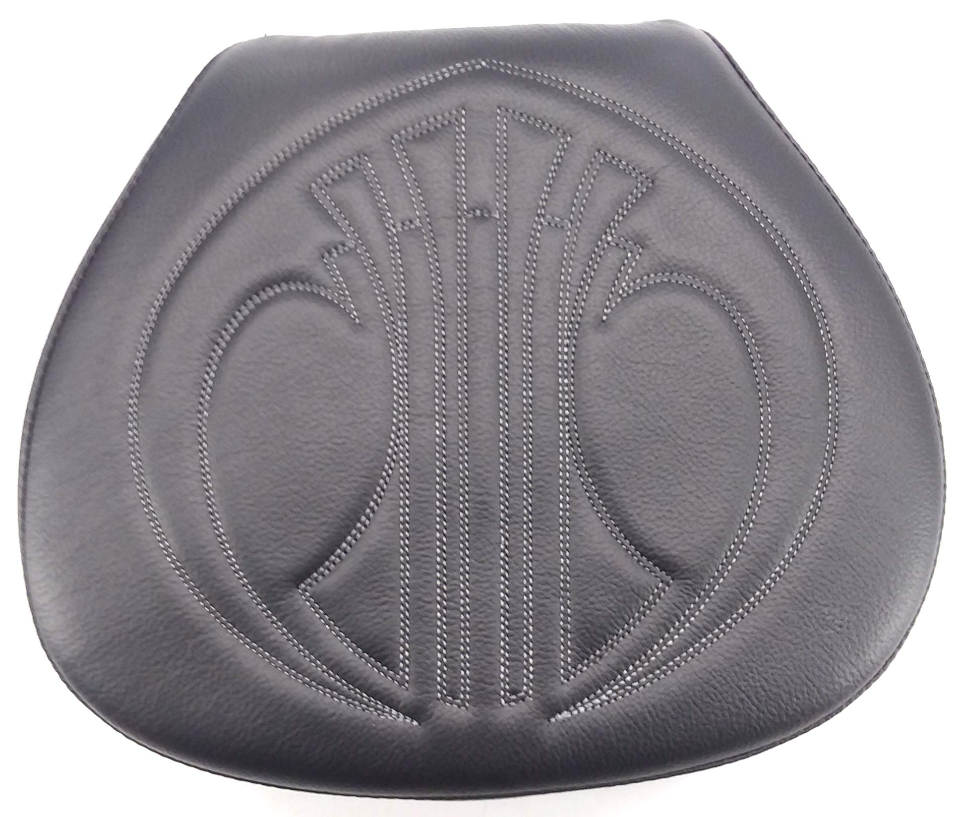 Danny Gray Airhawk Bigseat Pillion Seat with Drag Stitch (1044DAIR) - Comfortable Motorcycle Passenger Seat for Long Rides & Cruising
