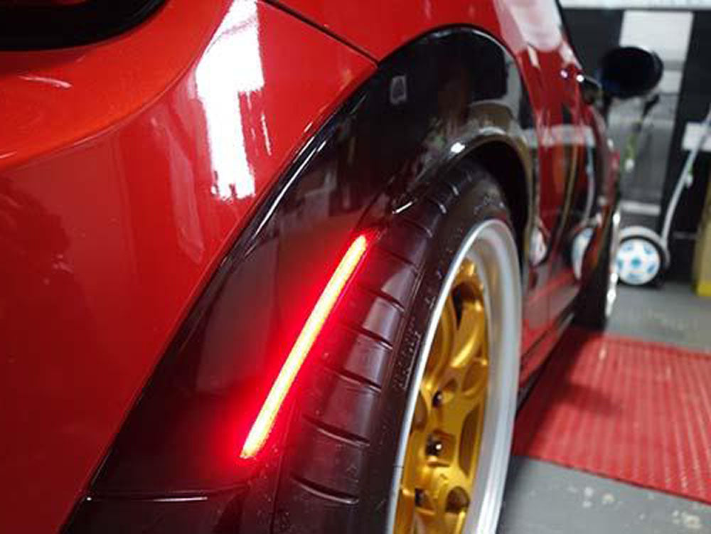 Amber/Red Full LED Side Marker Light for Gen3 MINI Cooper F55 F56 F57 - Clear Lens, Enhanced Visibility & Safety - Perfect for Night Driving & Custom Car Upgrades