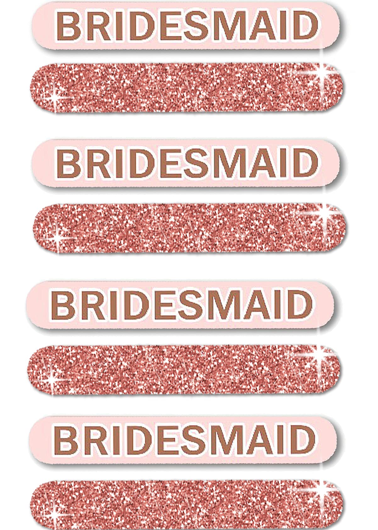 8-Piece Bridesmaid Proposal Gift Set - Personalized Nail Files & Emery Boards for Wedding Party Favors - Perfect for Bridal Showers, Bachelorette Parties & Thank You Gifts
