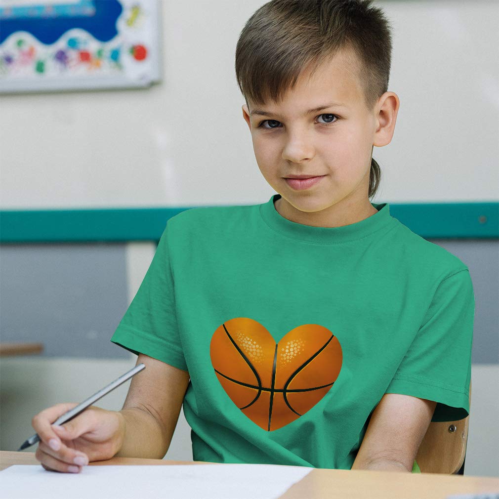 Adorable Rascals Toddler Basketball T-Shirt - Heart Sports Design for Boys & Girls - Perfect for Playdates, Sports Events & Casual Wear