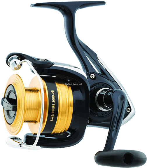 Daiwa SWF2500 2B Sweepfire Spinning Fishing Reel - 2 Ball Bearings, 5.3:1 Gear Ratio - Perfect for Saltwater & Freshwater Fishing, Surf Casting & Light Tackle Angling