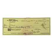 Authentic George Kell Detroit Tigers Signed Bank Check #8304 - Rare Sports Memorabilia for Collectors & Fans - Perfect for Display in Home, Office, or Man Cave