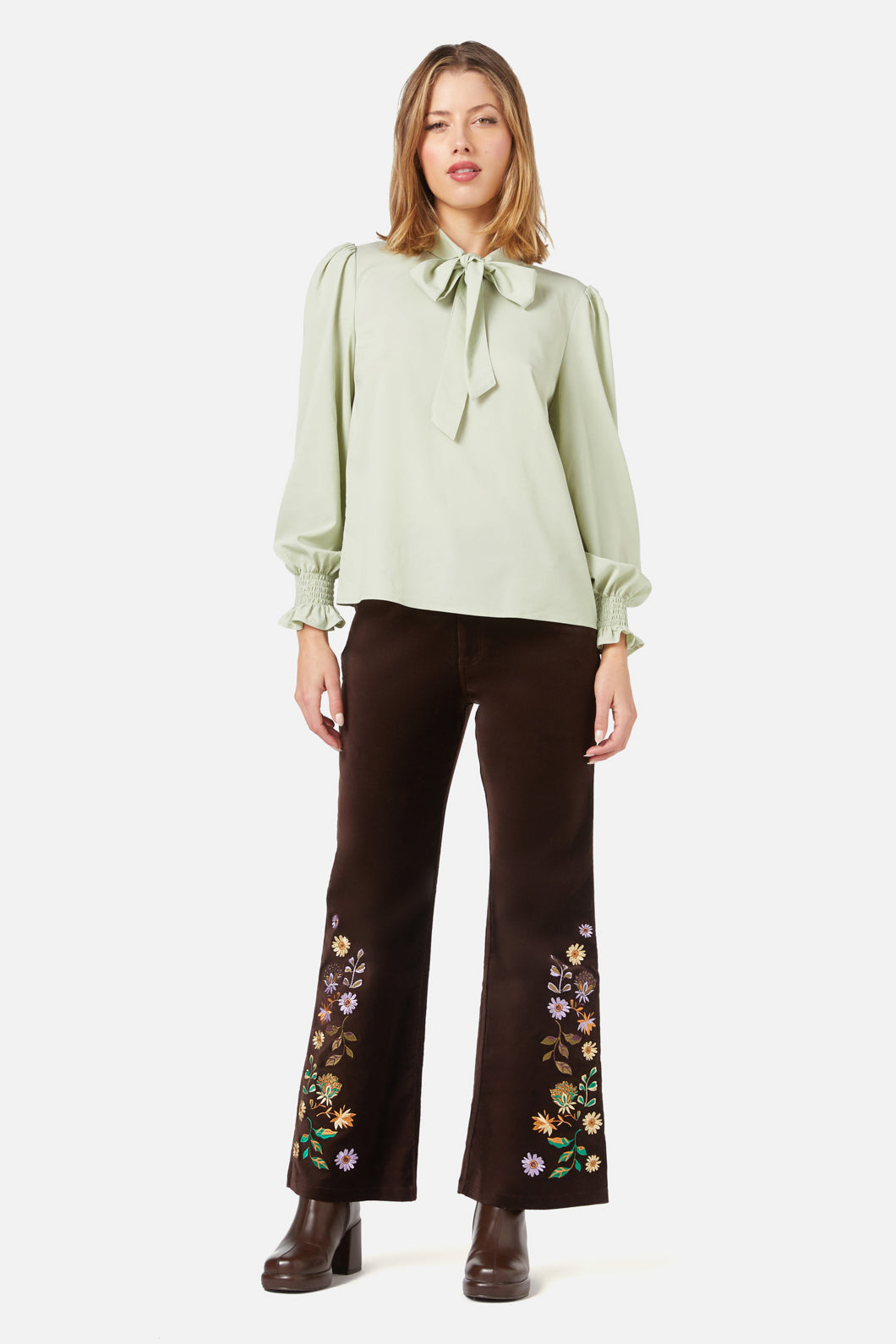 Lace Trim Women's Tops - Elegant Lace Blouse for Casual Wear, Date Night & Office Outfits