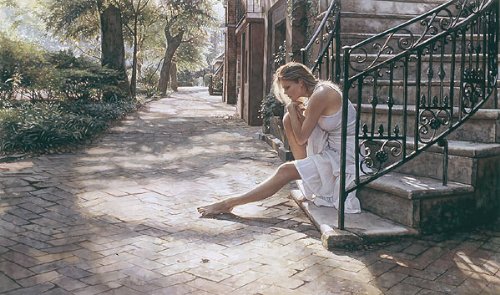 Steve Hanks - One Step at a Time | Beautiful Wall Art Print for Home & Office Decor | Perfect Gift for Art Lovers