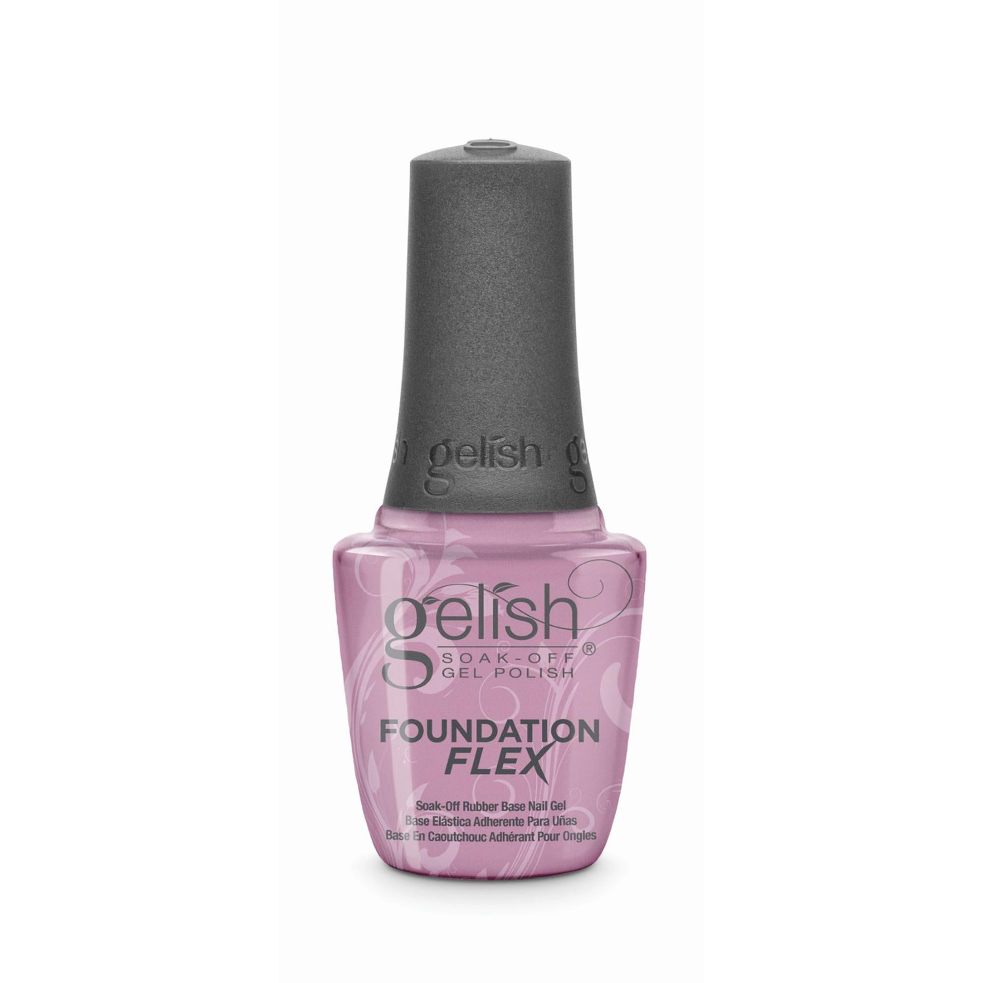 Gelish Foundation Flex Nail Polish - Light Pink 0.5 fl oz - Long Lasting Gel Manicure for Salon Quality Nails at Home | Perfect for Weddings, Parties & Special Occasions