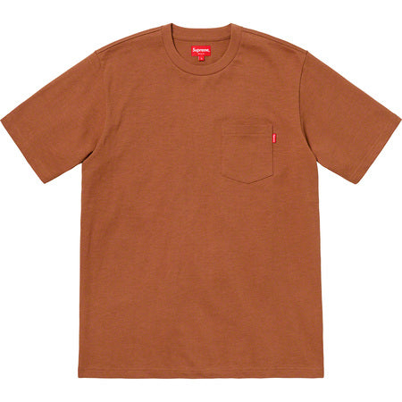 Men's Rust Color Pocket Tee - Soft Cotton Casual T-Shirt for Everyday Wear | Perfect for Work, Weekend & Travel