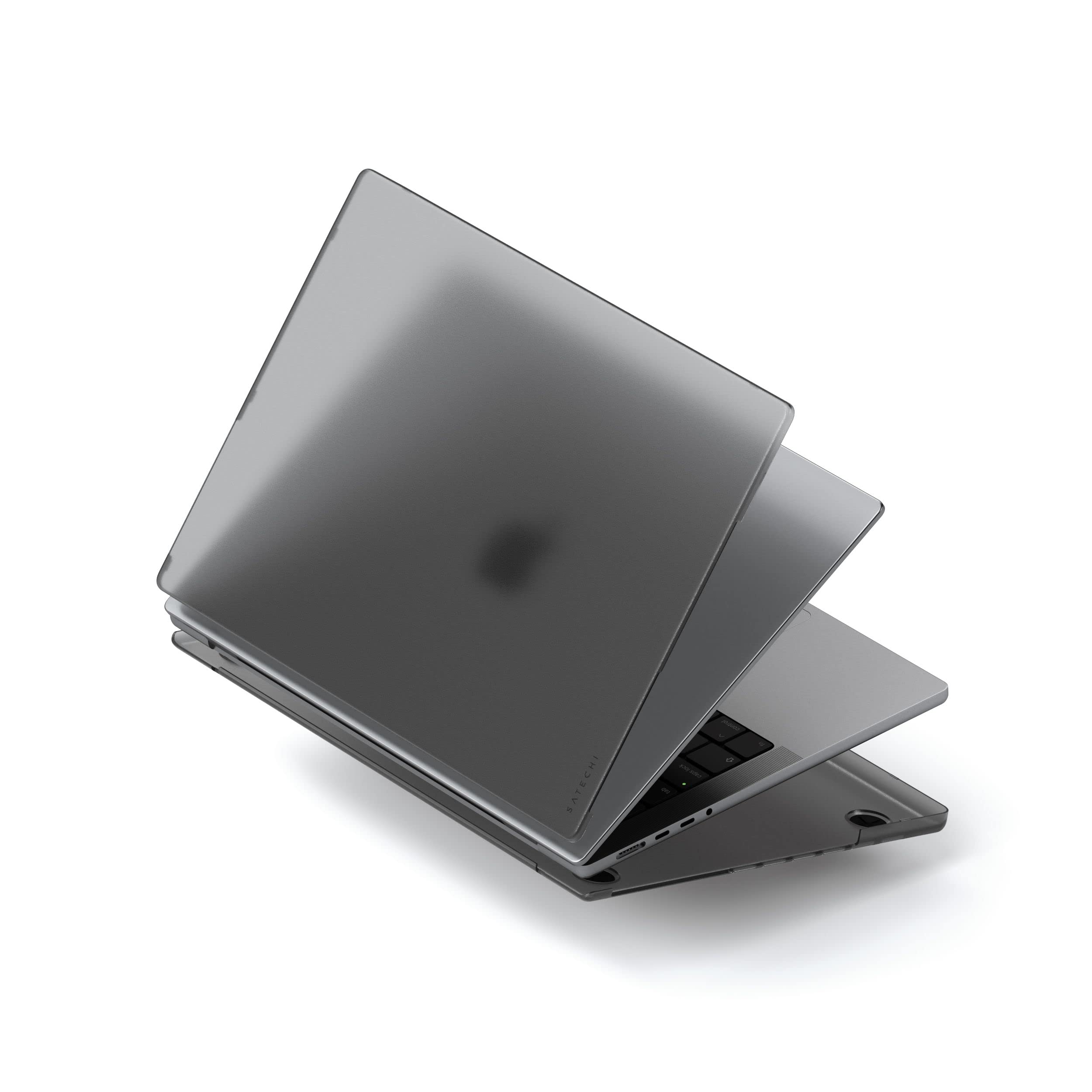 Satechi Eco Hardshell Case for MacBook Pro 14-inch 2021 (Model A2485) - Ultra Slim Lightweight Protective Cover with Hub & Adapter Access - Dark Color - Perfect for Work, Travel & Home Office Use
