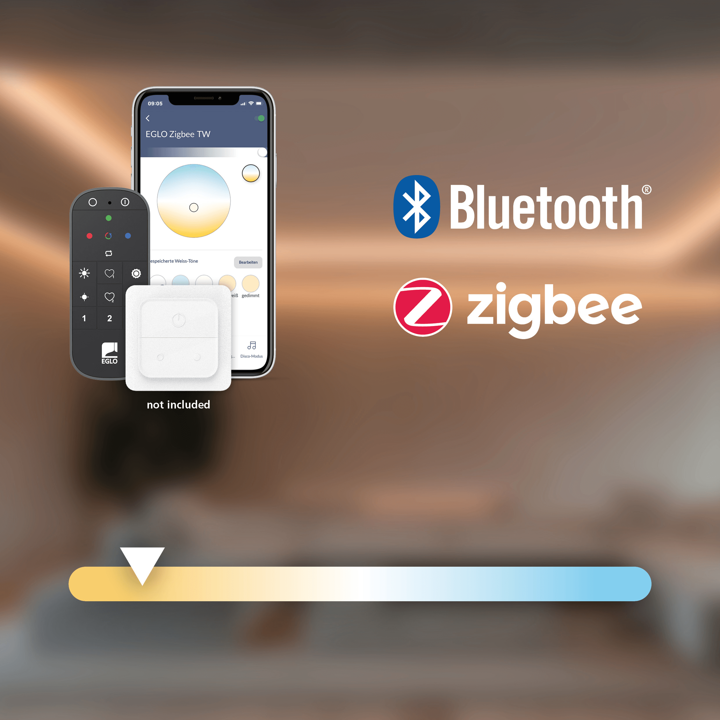 Eglo Connect Fueva Z Smart LED Nickel Square Ceiling Light - Dimmable WiFi-Enabled Fixture for Modern Home, Bedroom & Office Lighting