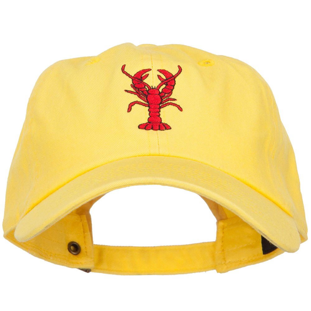 Lobster Embroidered Dad Hat - Unstructured Adjustable Baseball Cap for Men & Women | Perfect for Beach, Fishing & Outdoor Activities - e4Hats.com