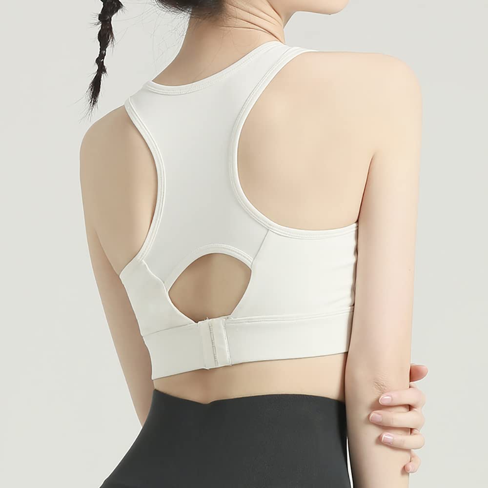 OHYOGA Women's Seamless Sports Bra - High Support Workout Crop Top for Running, Yoga & Gym - Breathable Comfortable Activewear (Style WJ021) - Perfect for Fitness, Training & Everyday Wear