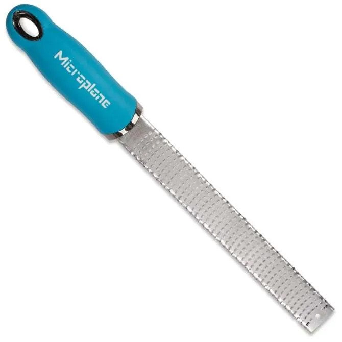 Microplane Premium Series Zester Grater - Ultra Sharp Stainless Steel Kitchen Tool for Zesting Citrus, Grating Cheese & Chocolate - Perfect for Baking, Cooking & Garnishing Dishes