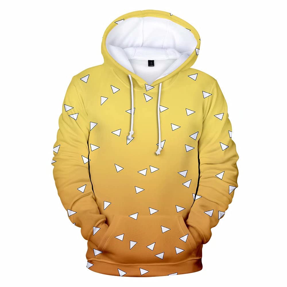 Anime Demon Slayer Cosplay Hoodie - Nezuko, Tanjiro & Zenitsu Pullover Sweatshirt for Men & Women | Perfect for Halloween, Conventions & Anime Lovers