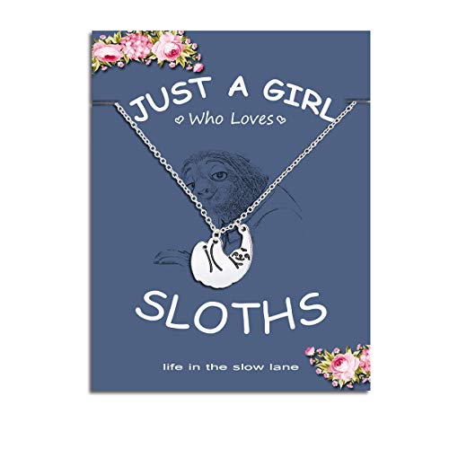 H：silver necklace+card