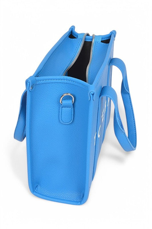 Stylish Faux Leather Small Tote Bag for Women - Trendy Vegan Handbag for Work, Shopping & Everyday Use