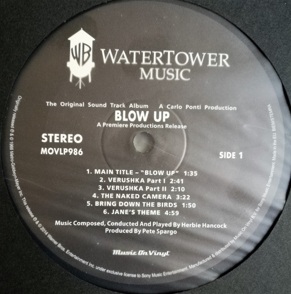 Herbie Hancock Blow Up Original Soundtrack Album LP Vinyl Record 180g Reissue Mint Condition - Perfect for Jazz Lovers and Vinyl Collectors