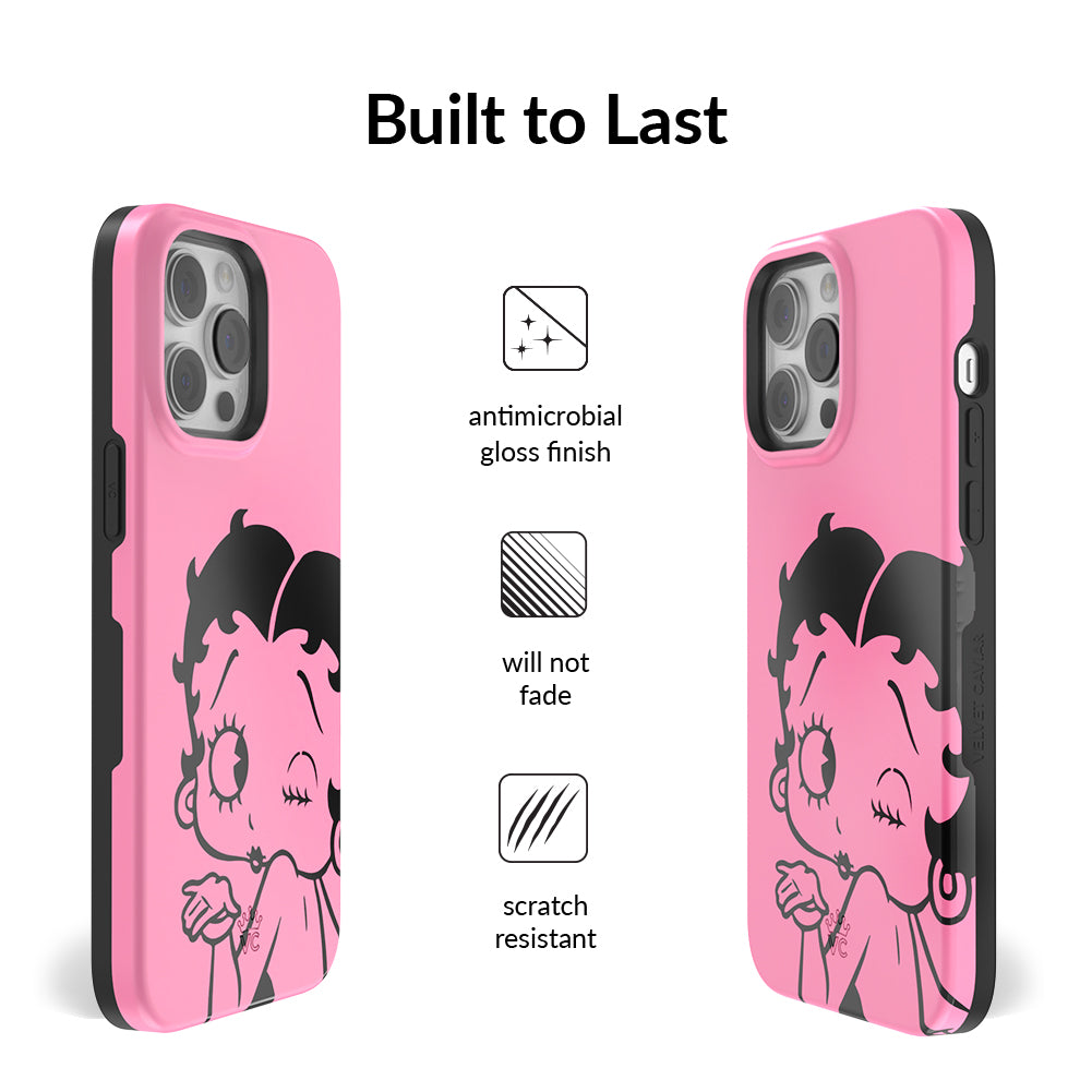 Betty Boop Be Mine iPhone Case - Cute Cartoon Character Phone Cover for iPhone 13/12/11/X/8/7 - Perfect Gift for Valentine's Day, Birthday & Everyday Use