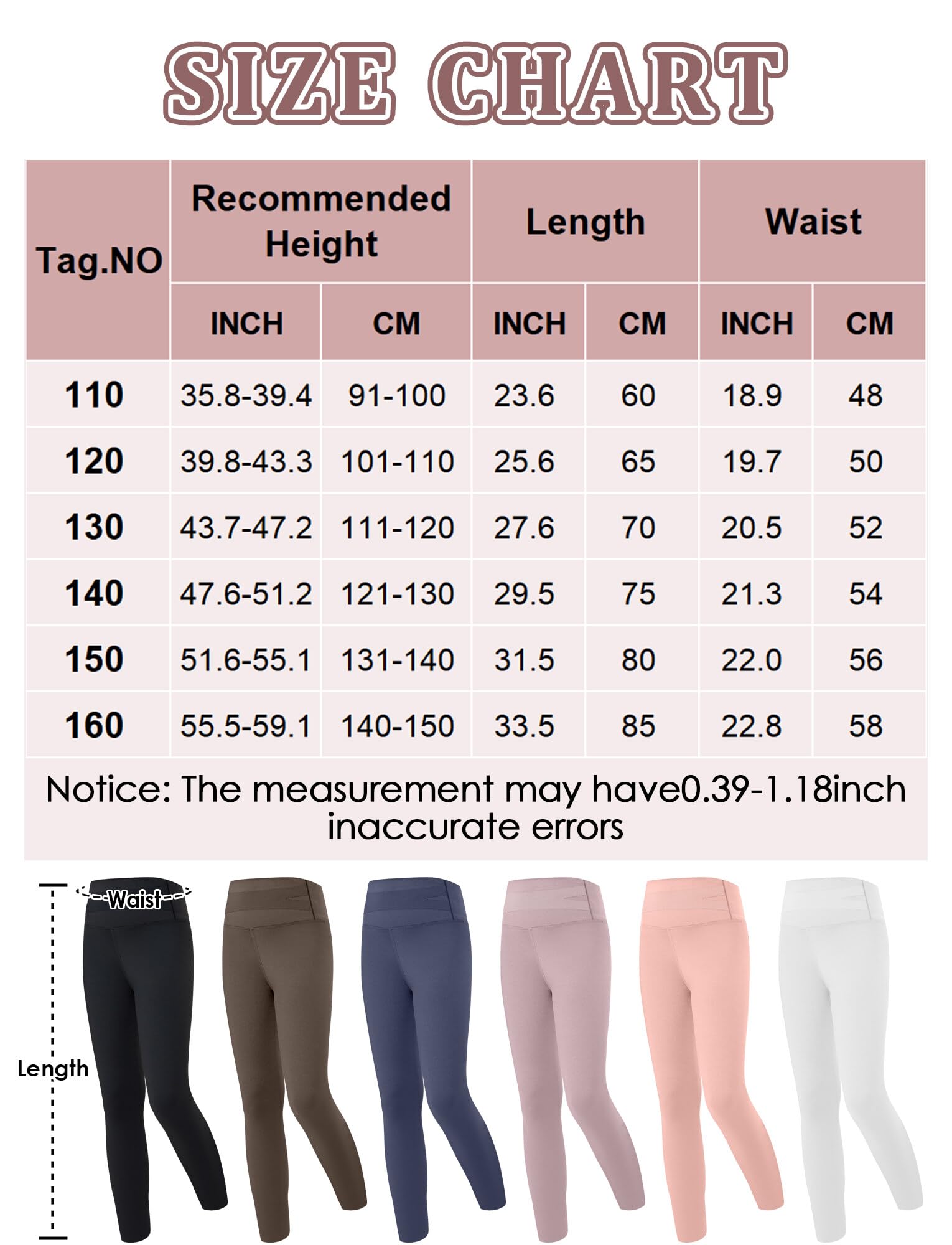 FEOYA Girls Yoga Leggings - High Waist Compression Workout Pants for Kids, 3-Pack | Perfect for Dance, Running & Athletic Activities