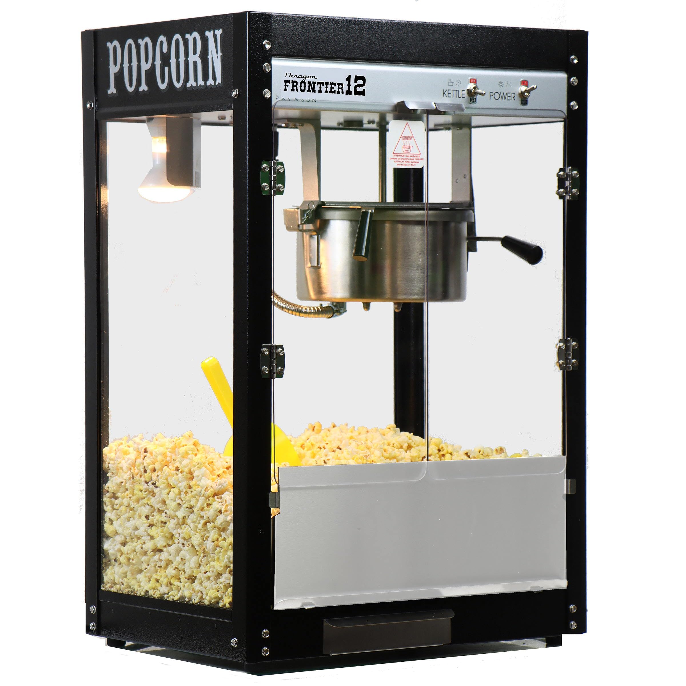 Pioneer Pop 12 oz Commercial Popcorn Machine - Electric Popcorn Popper Maker for Home Theater, Parties & Business - Perfect for Movie Nights, Carnivals & Concessions